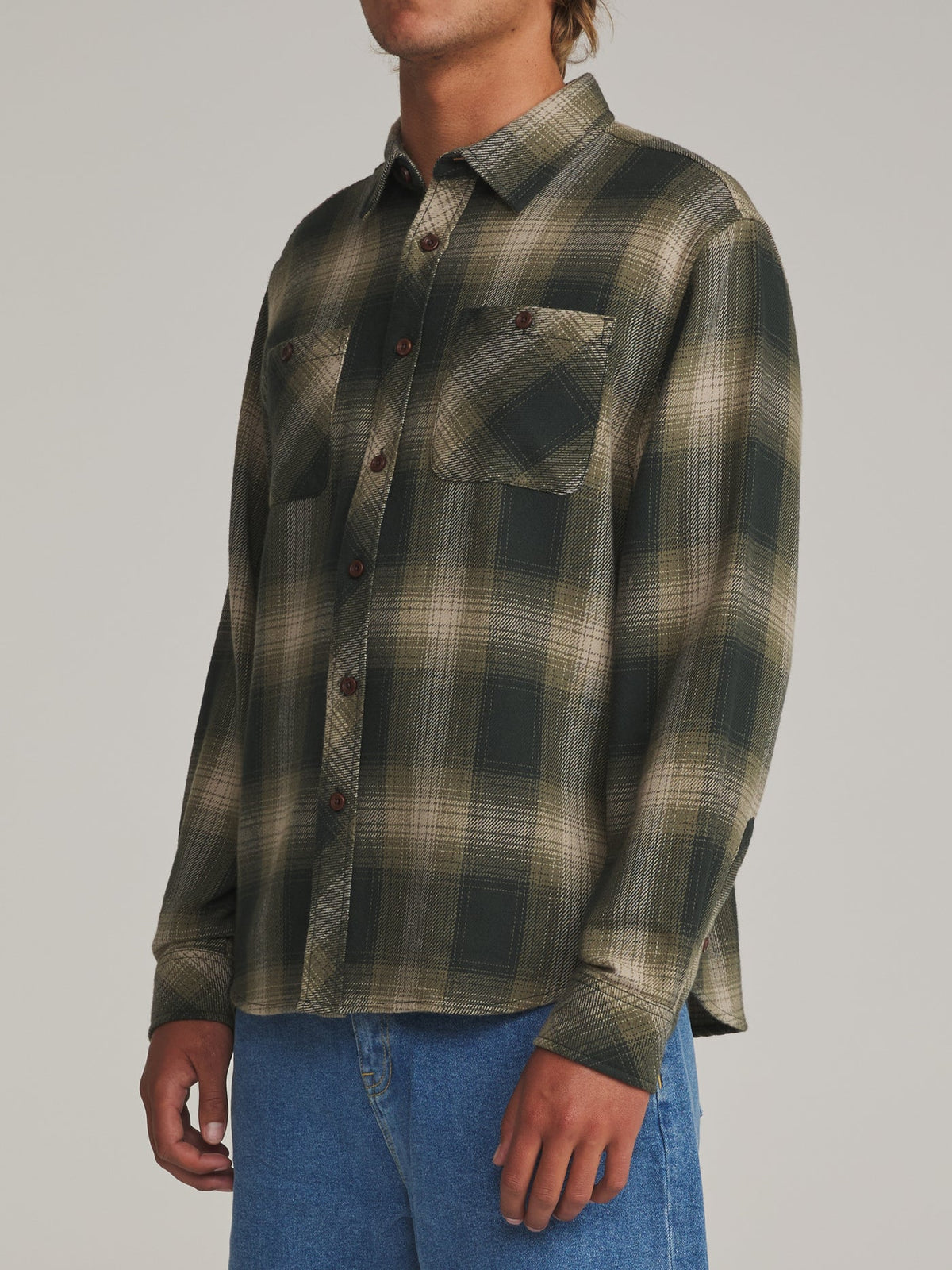 Sierra Flannel - Dark Olive