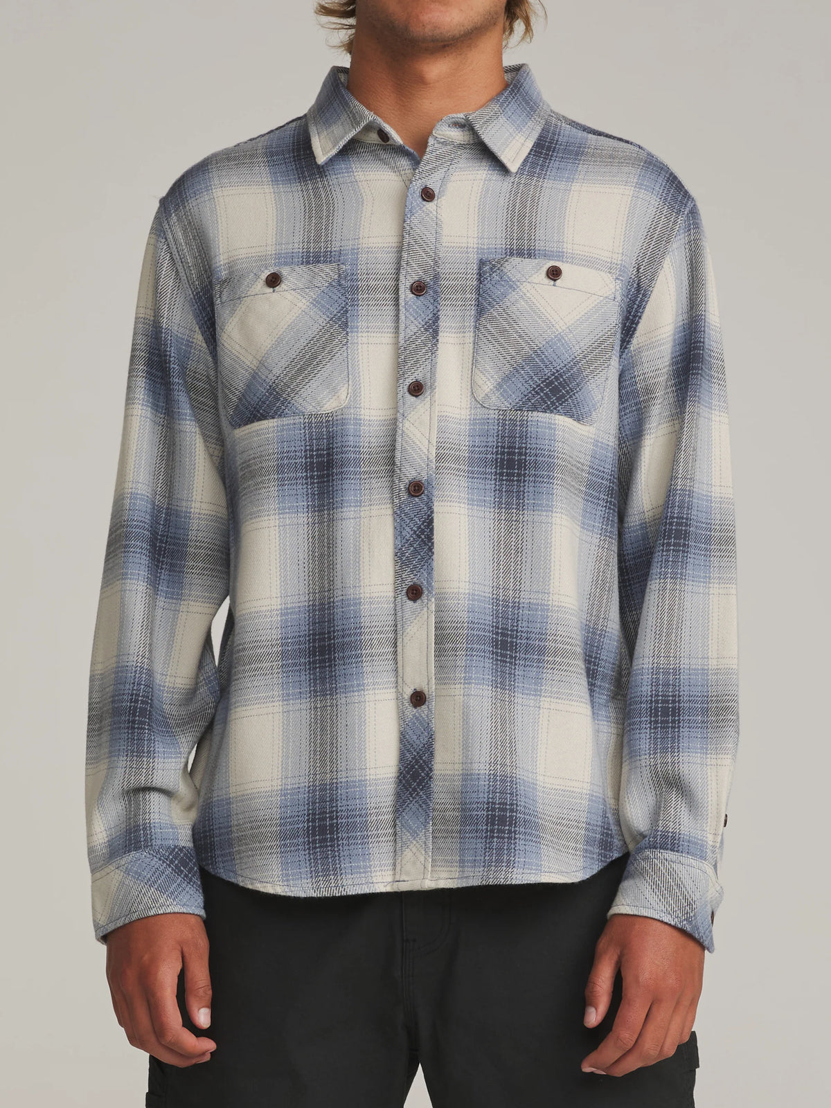 Sierra Flannel - Storm Blue