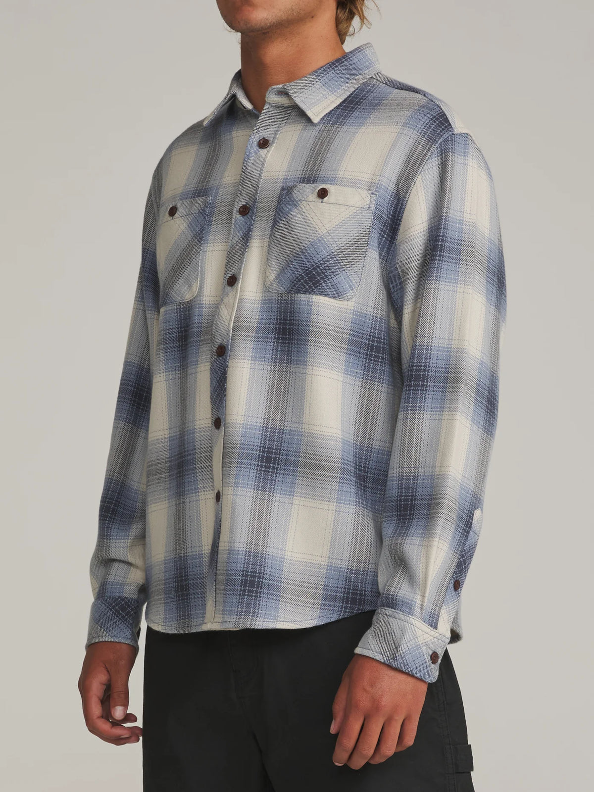 Sierra Flannel - Storm Blue