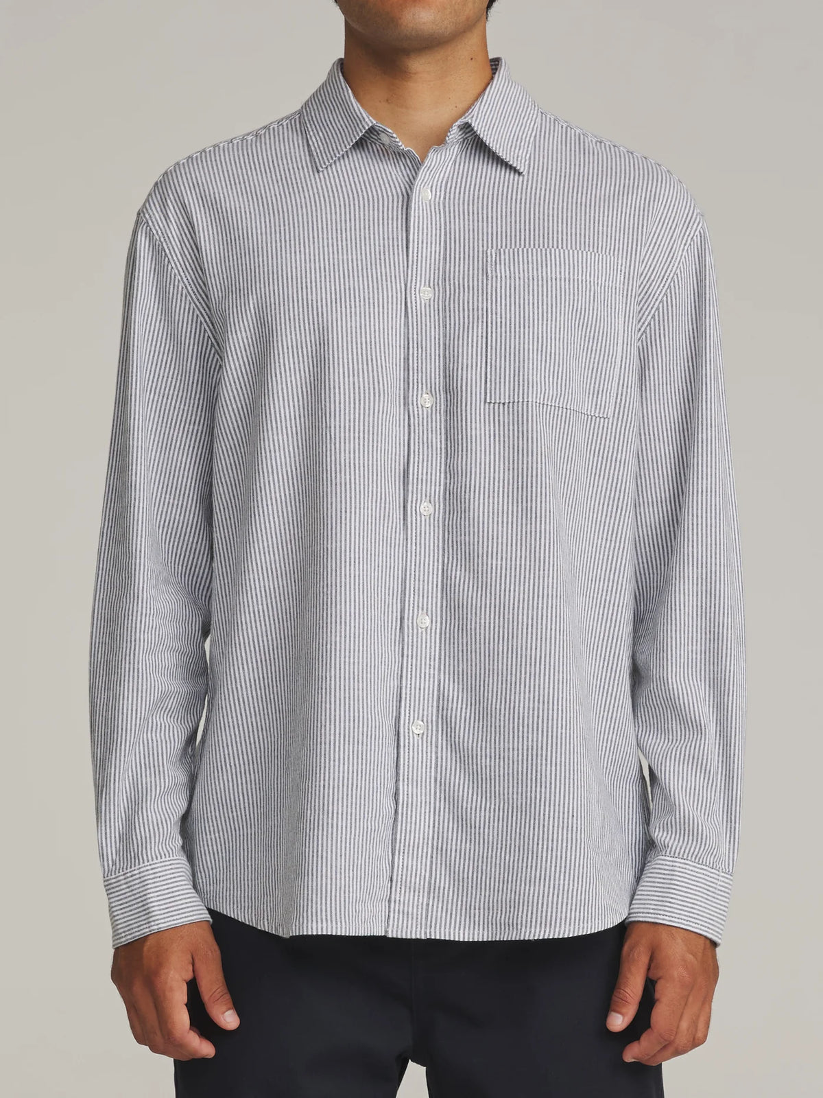 Ezra Long Sleeve Shirt - Black