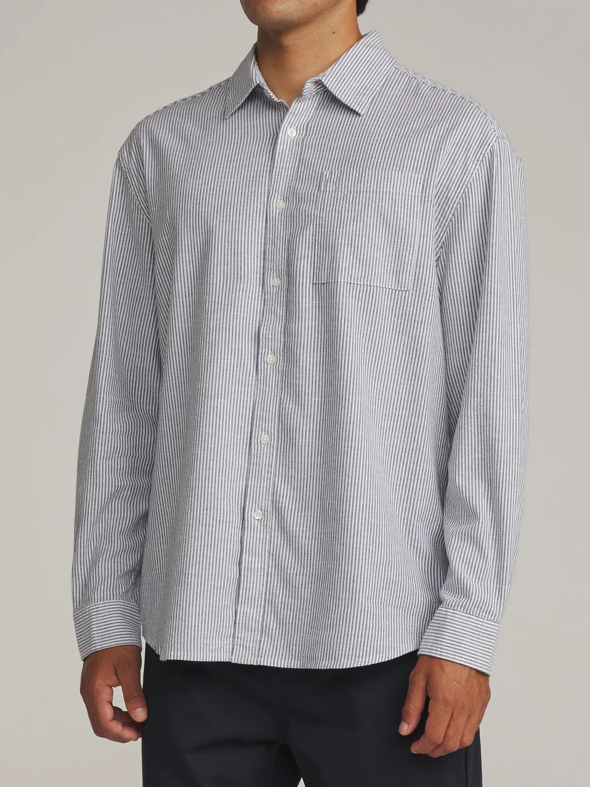 Ezra Long Sleeve Shirt - Black