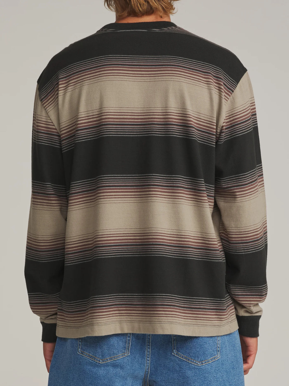 Sunset Box Fit Long Sleeve Tee - Black