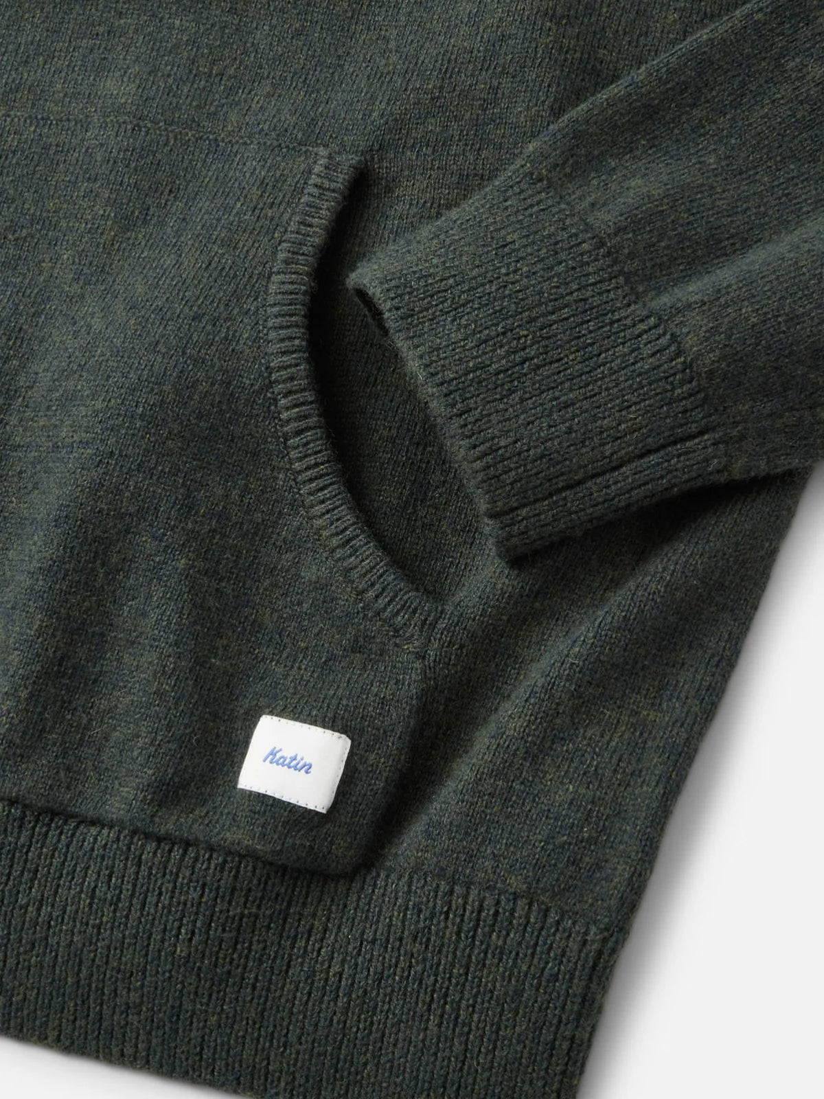 Hayes Hooded Henley Sweater - Heather Green