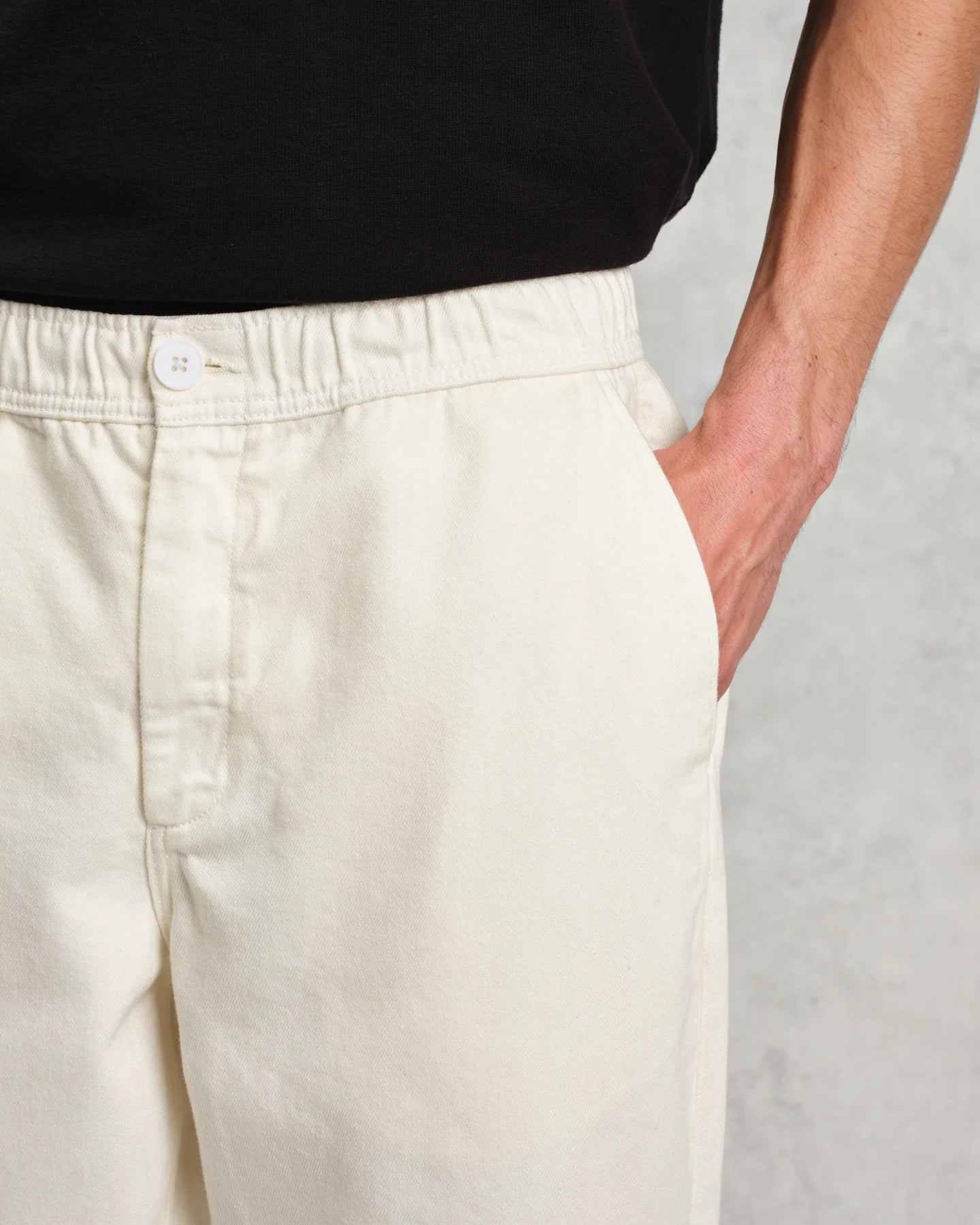 Kurt Organic Cotton Trousers - Off White