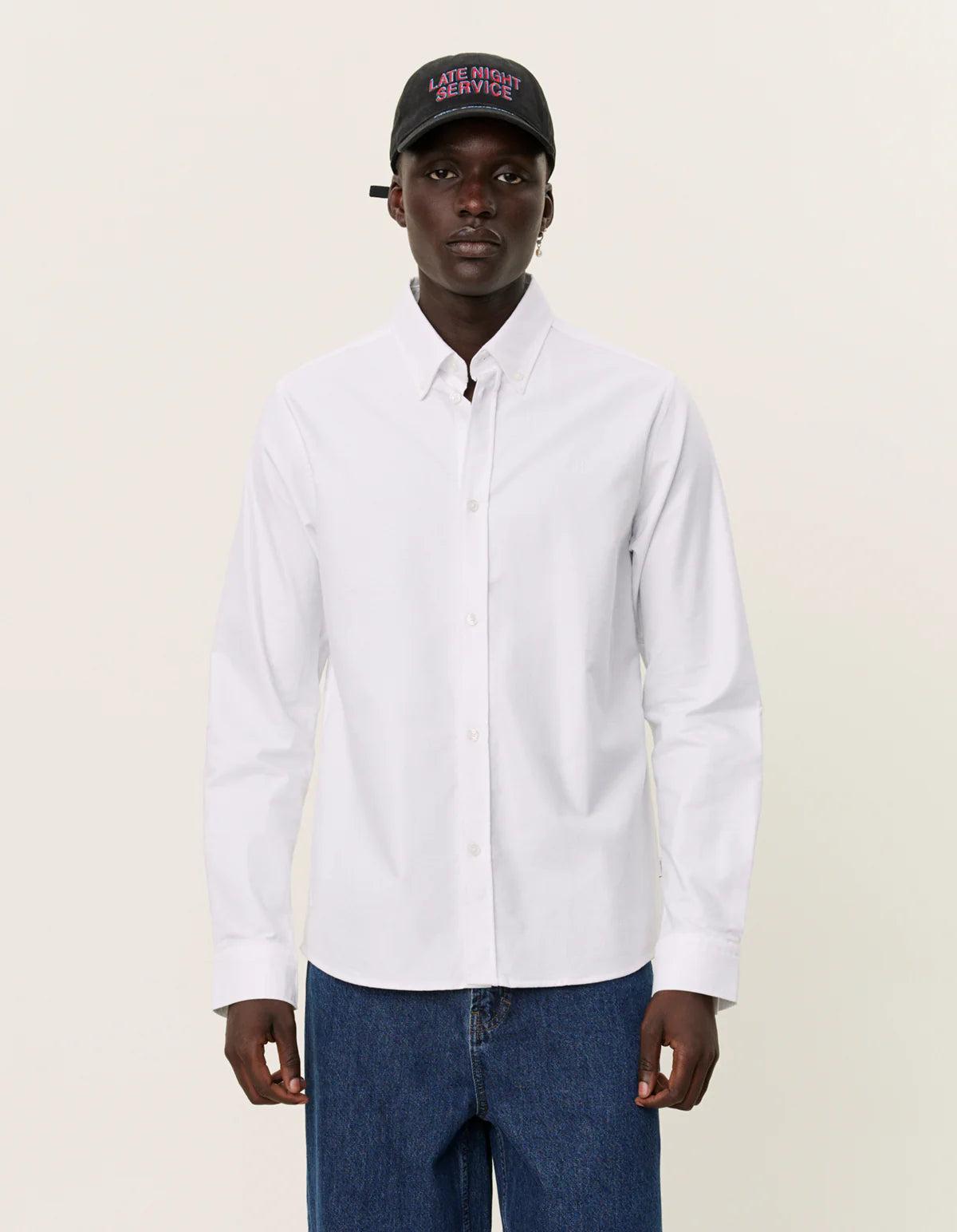 Konrad Oxford Shirt - White/White