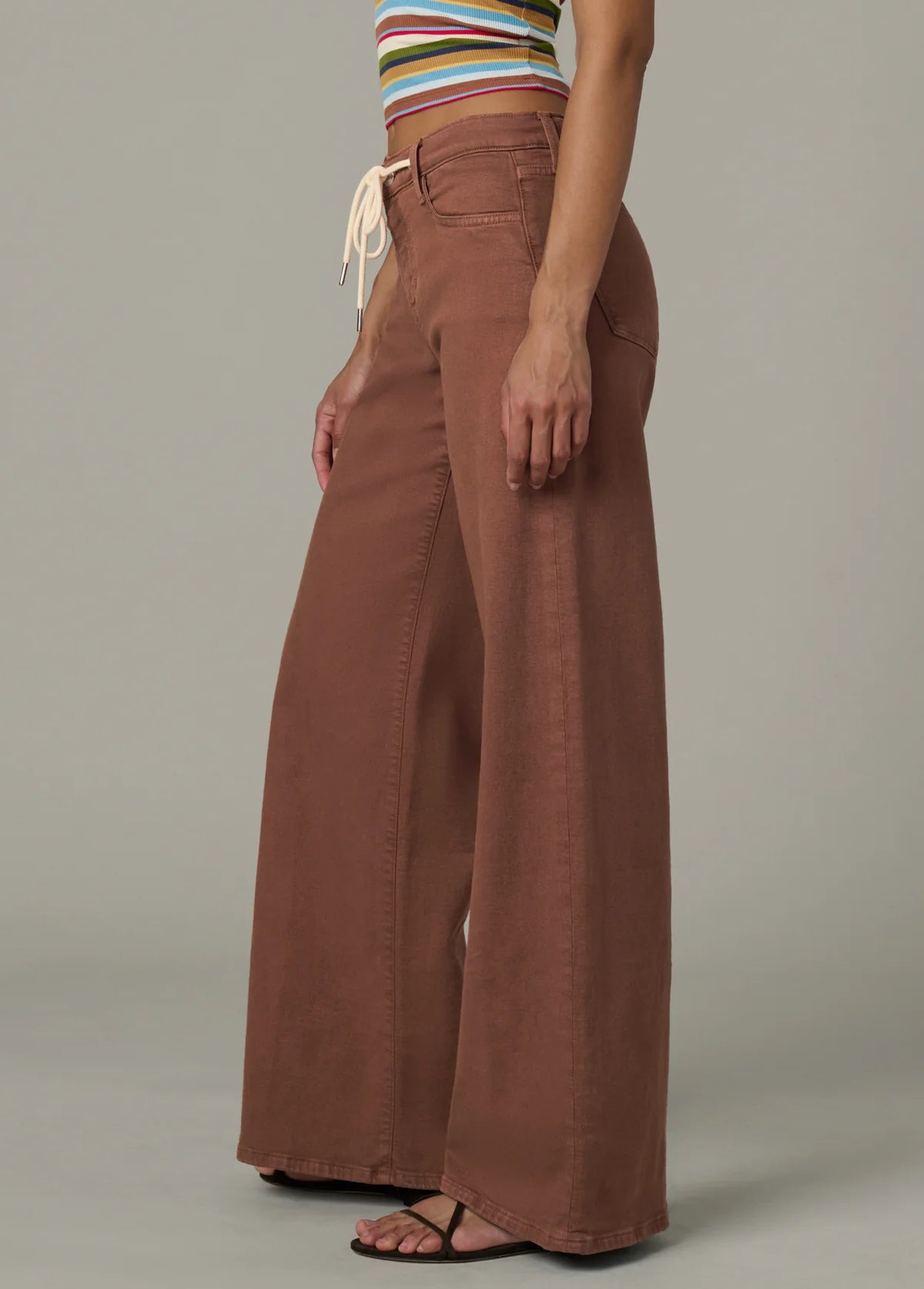 The Lou Lou - Low Rise Wide Leg - Chocolate