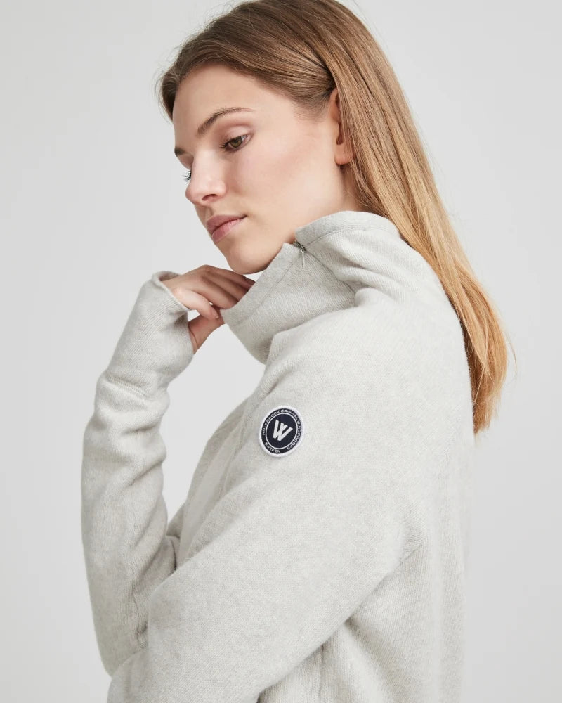 Martina Windproof Sweater - Light Grey Melange