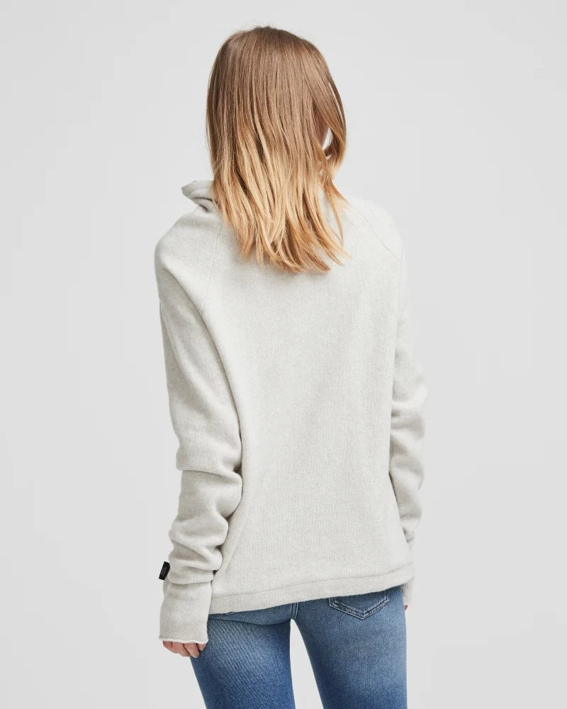Martina Windproof Sweater - Light Grey Melange
