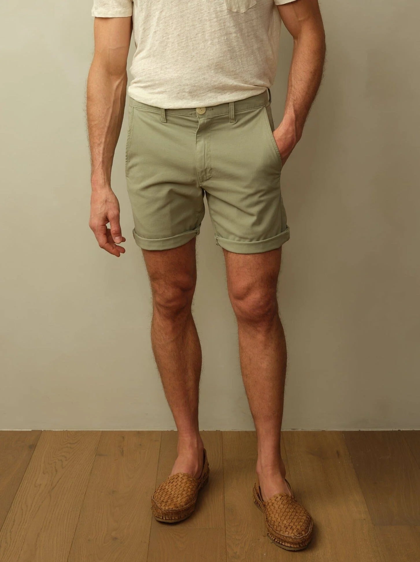 Brooklyn Short in Japanese Twill - Seafoam