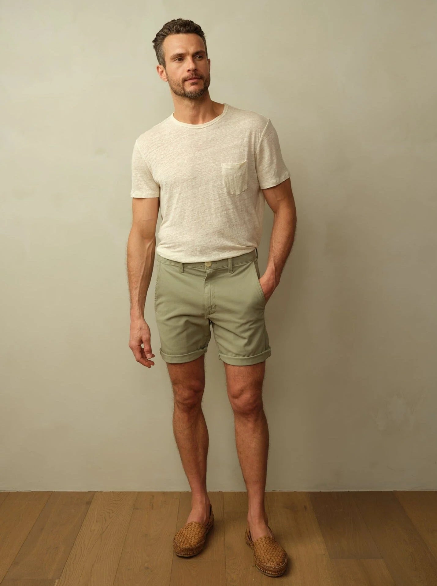 Brooklyn Short in Japanese Twill - Seafoam
