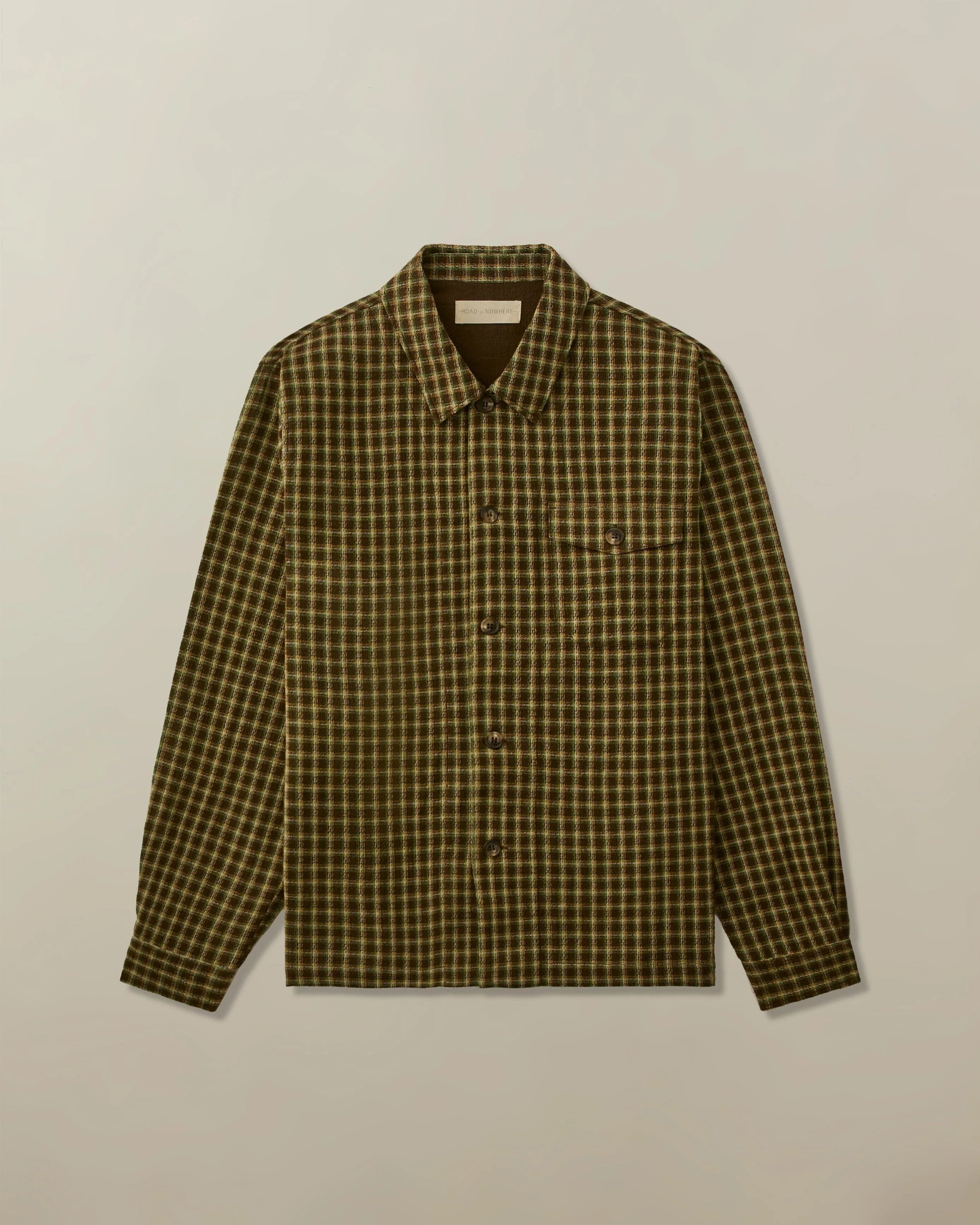 Men's Cameron Overshirt in Double Cloth Dobby