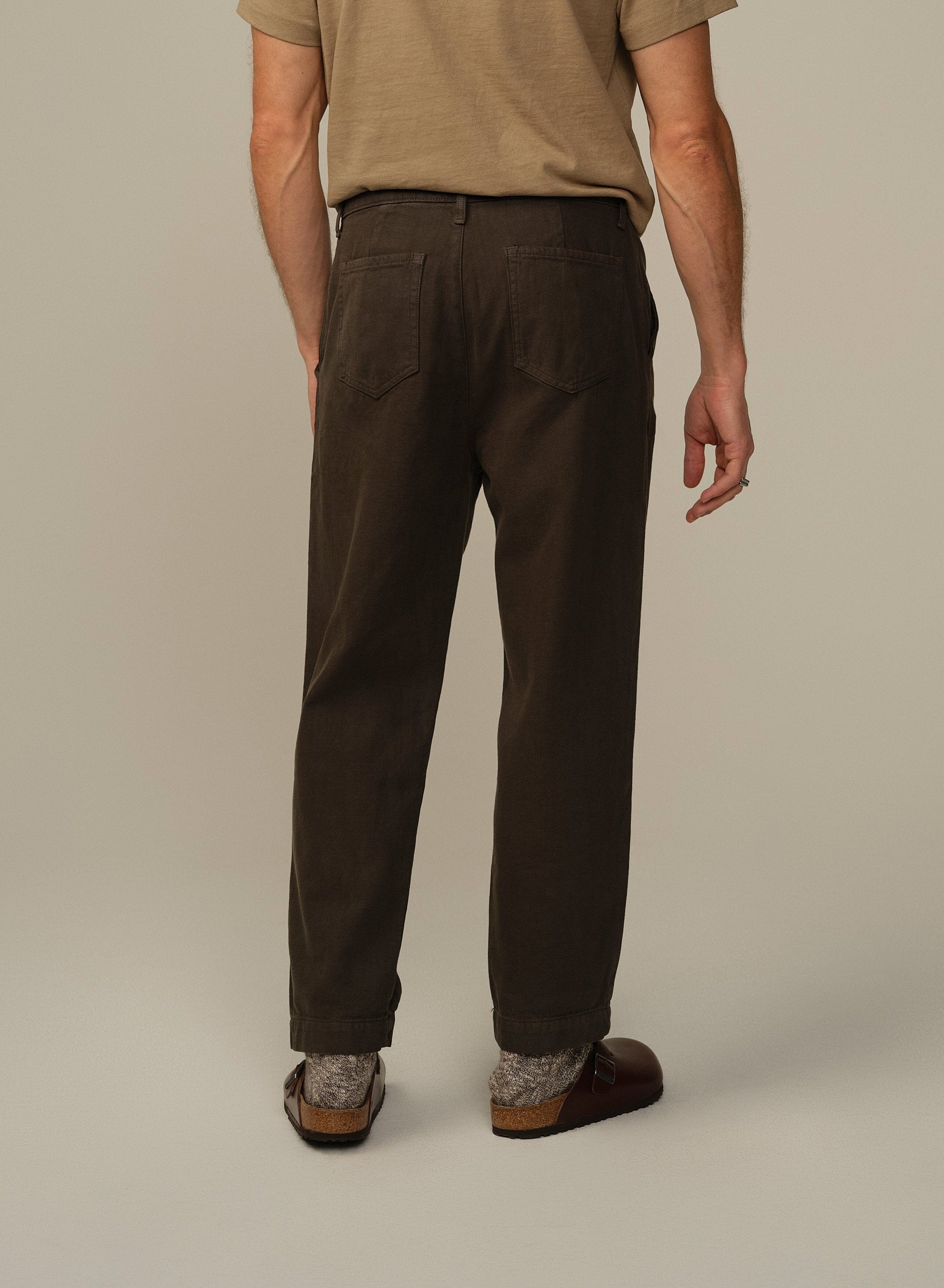 Men's Pilon Trouser in Garment Dyed Recycled Cotton