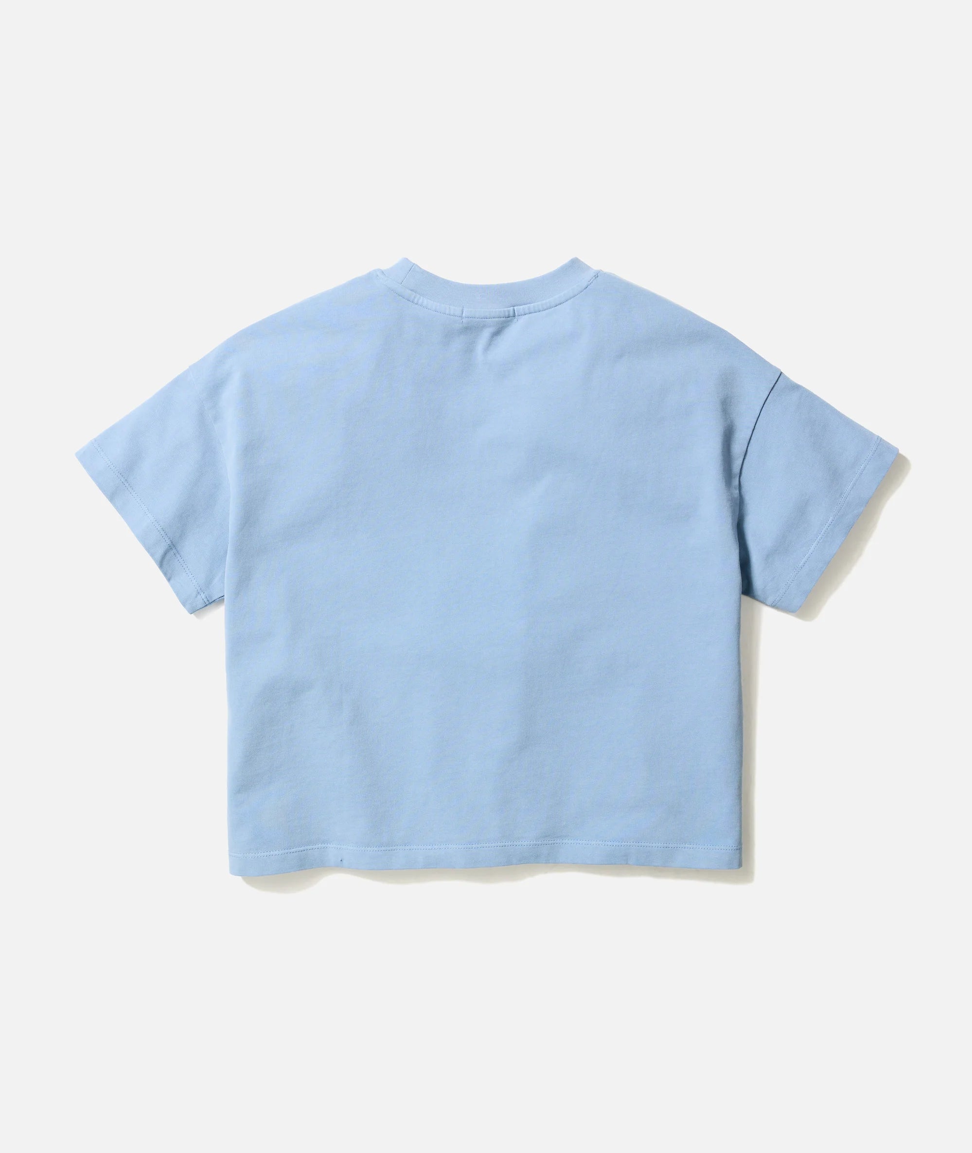 Luxe Jersey Crew Tee - Coastal Blue