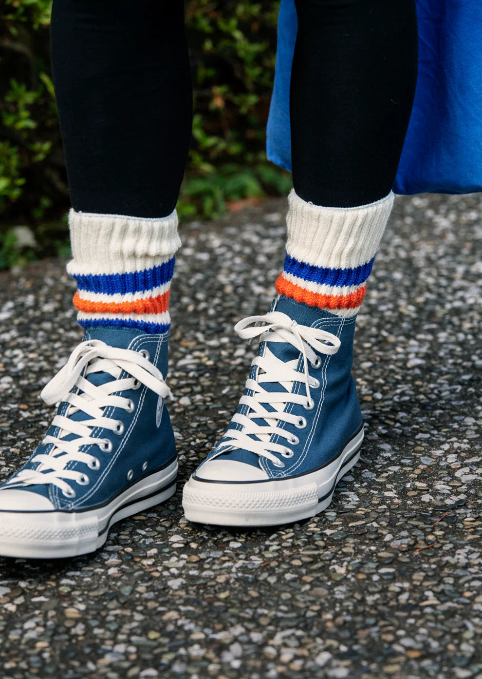 Coarse Rib Old School Crew Socks