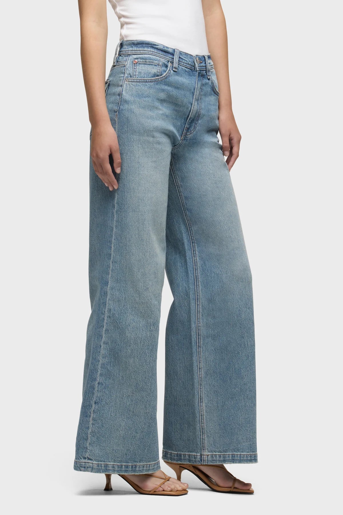 Jodie Flap Loose Fit Wide Leg - Snow Drops