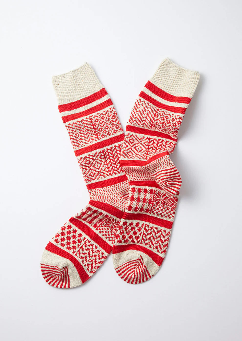 Multi Jacquard Crew Socks