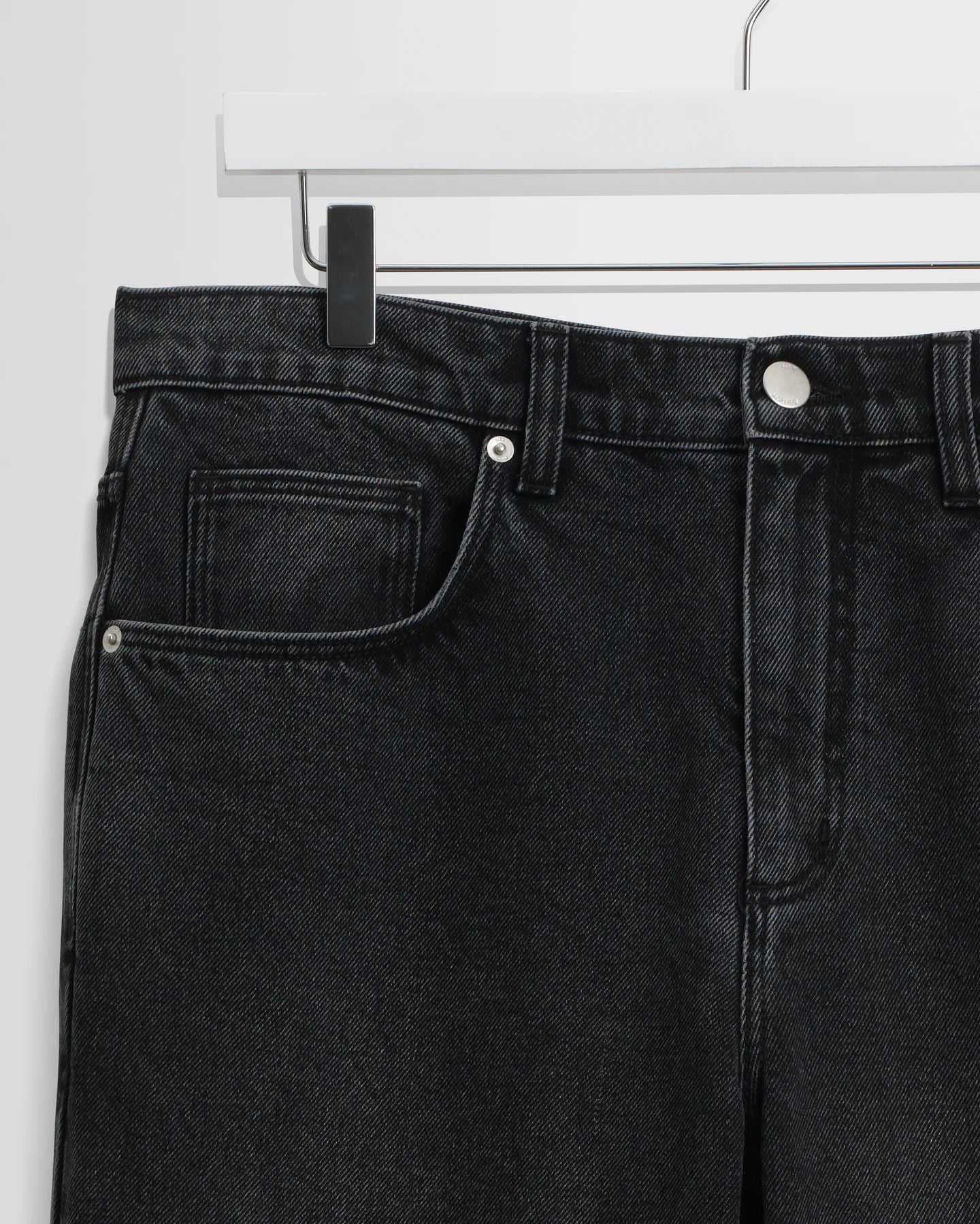 Russell Straight Fit Denim Jeans - Washed Black