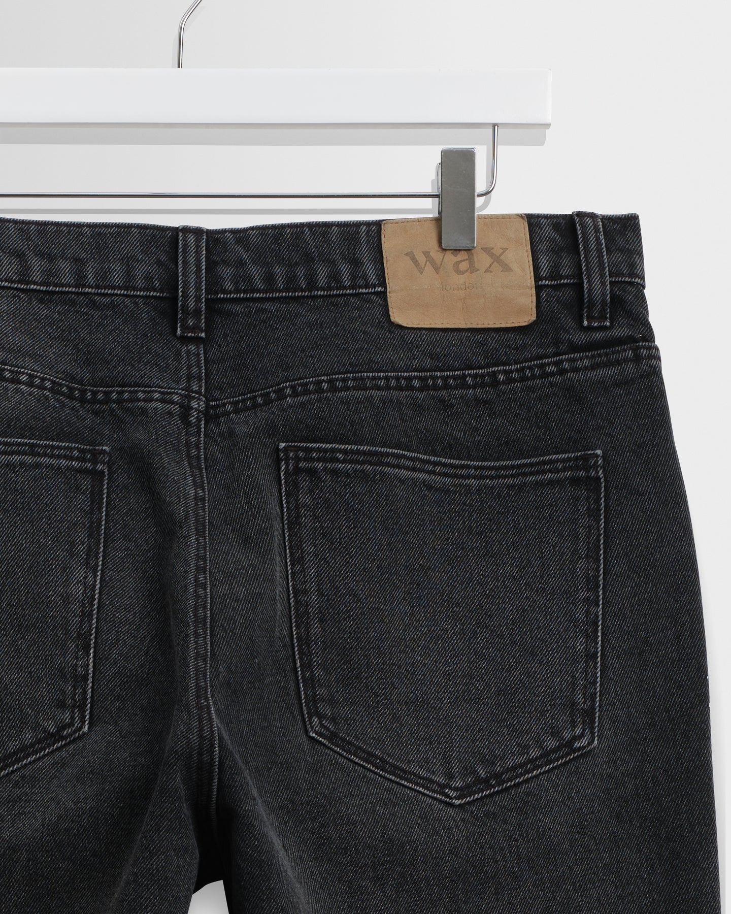 Russell Straight Fit Denim Jeans - Washed Black