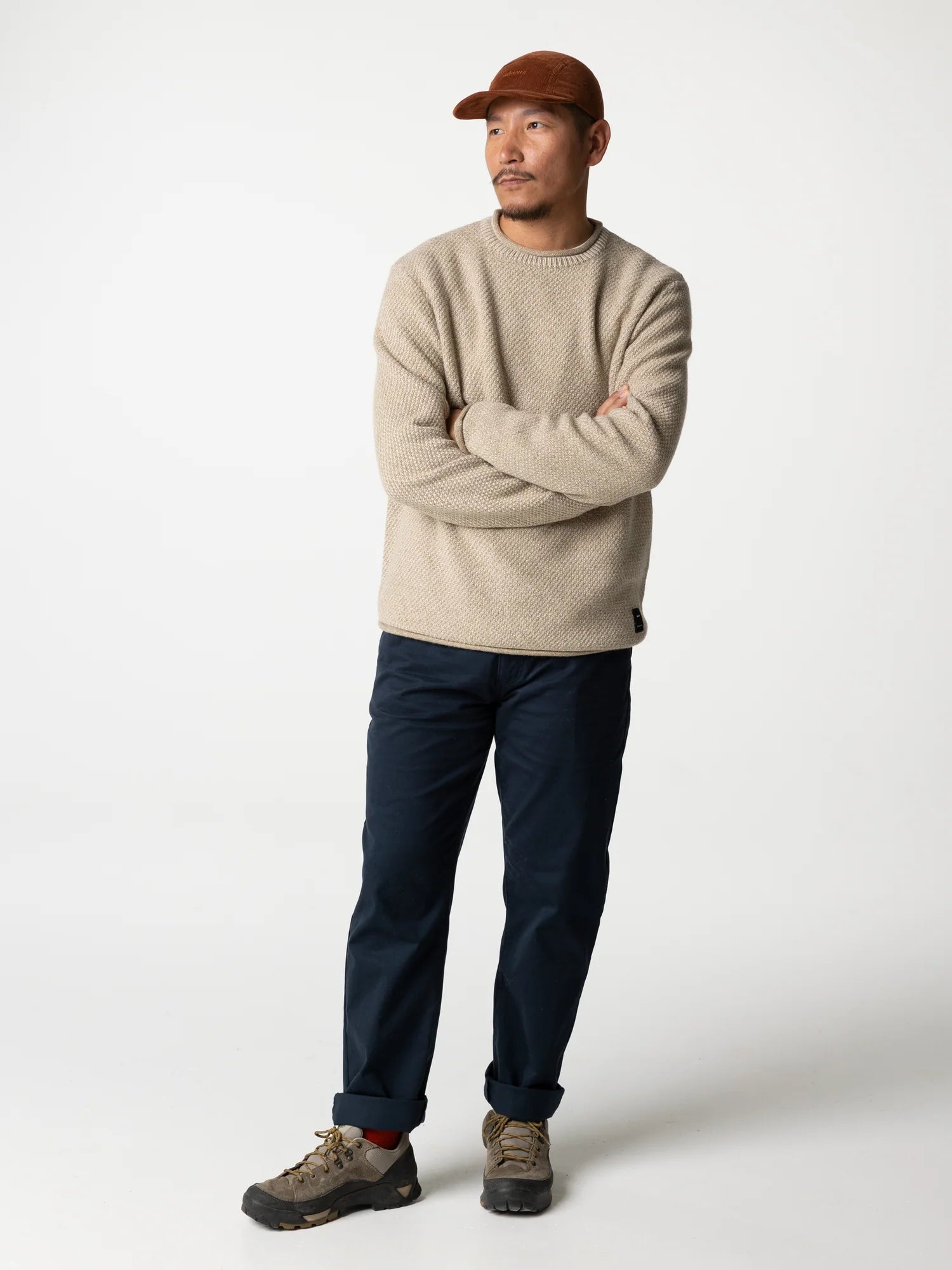 Men's Finisterre Barents Sweater - Oatmeal