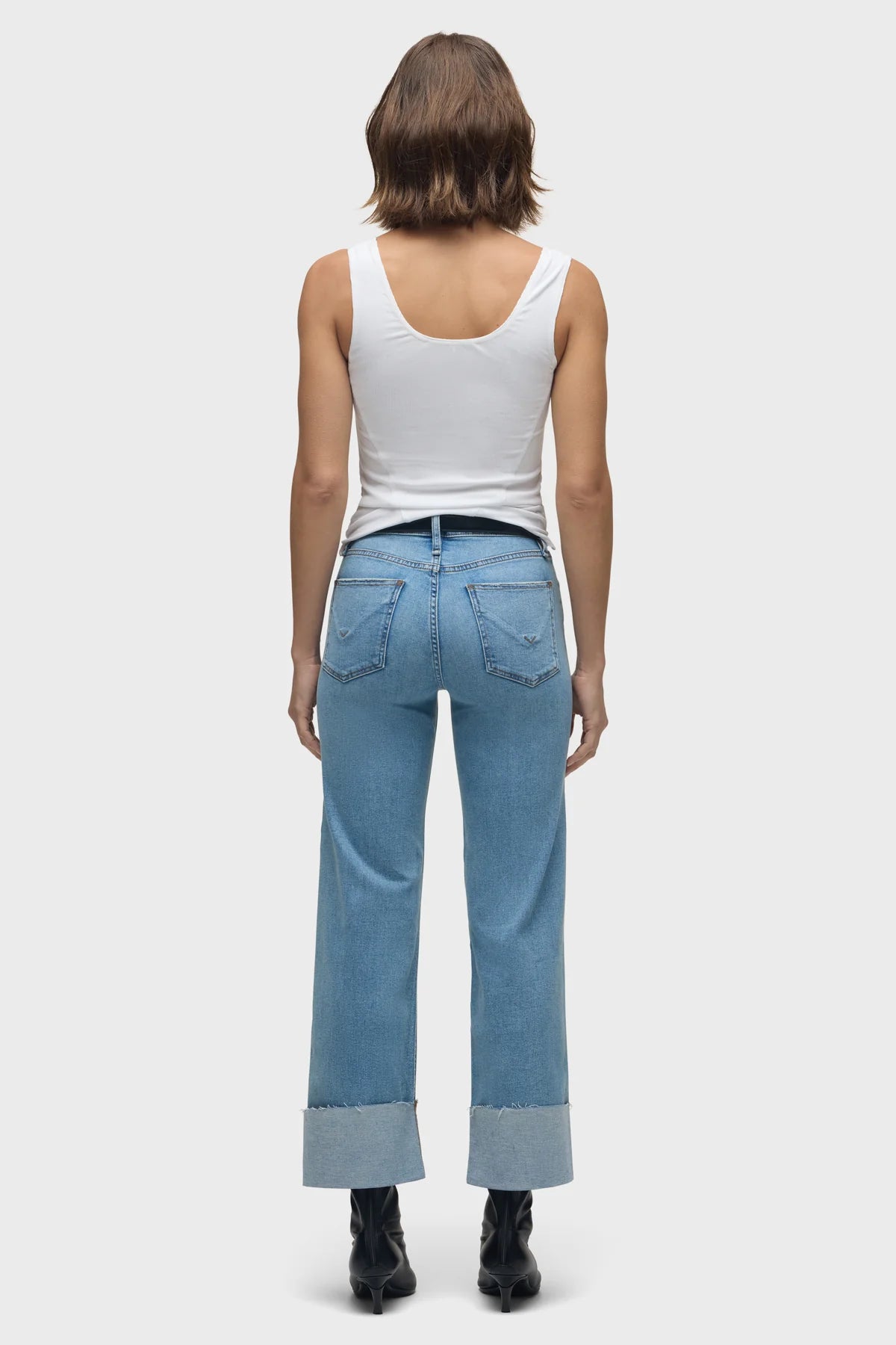Rosie High-Rise Wide Leg W/ Cuff - Oak
