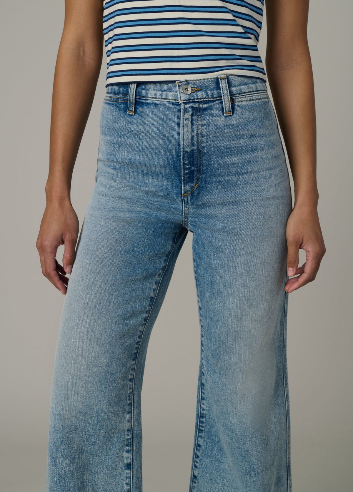 The Mia Ankle with Welt Pockets - High Rise Wide Leg Ankle - Vernal
