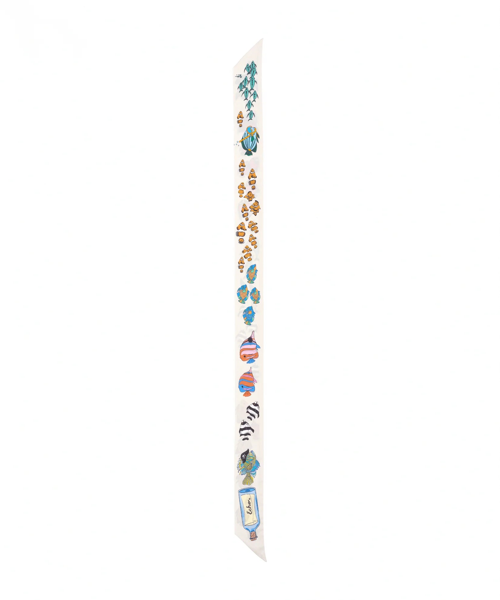 Lost At Sea Silk Ribbon Scarf - Multi