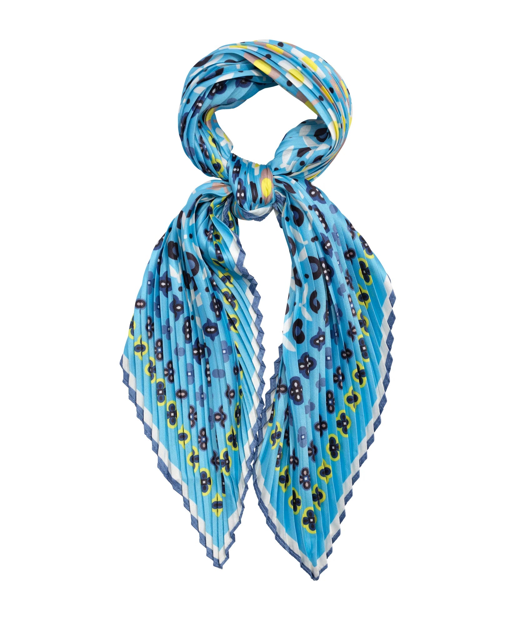 Clover Pleated Diamond - Chambray