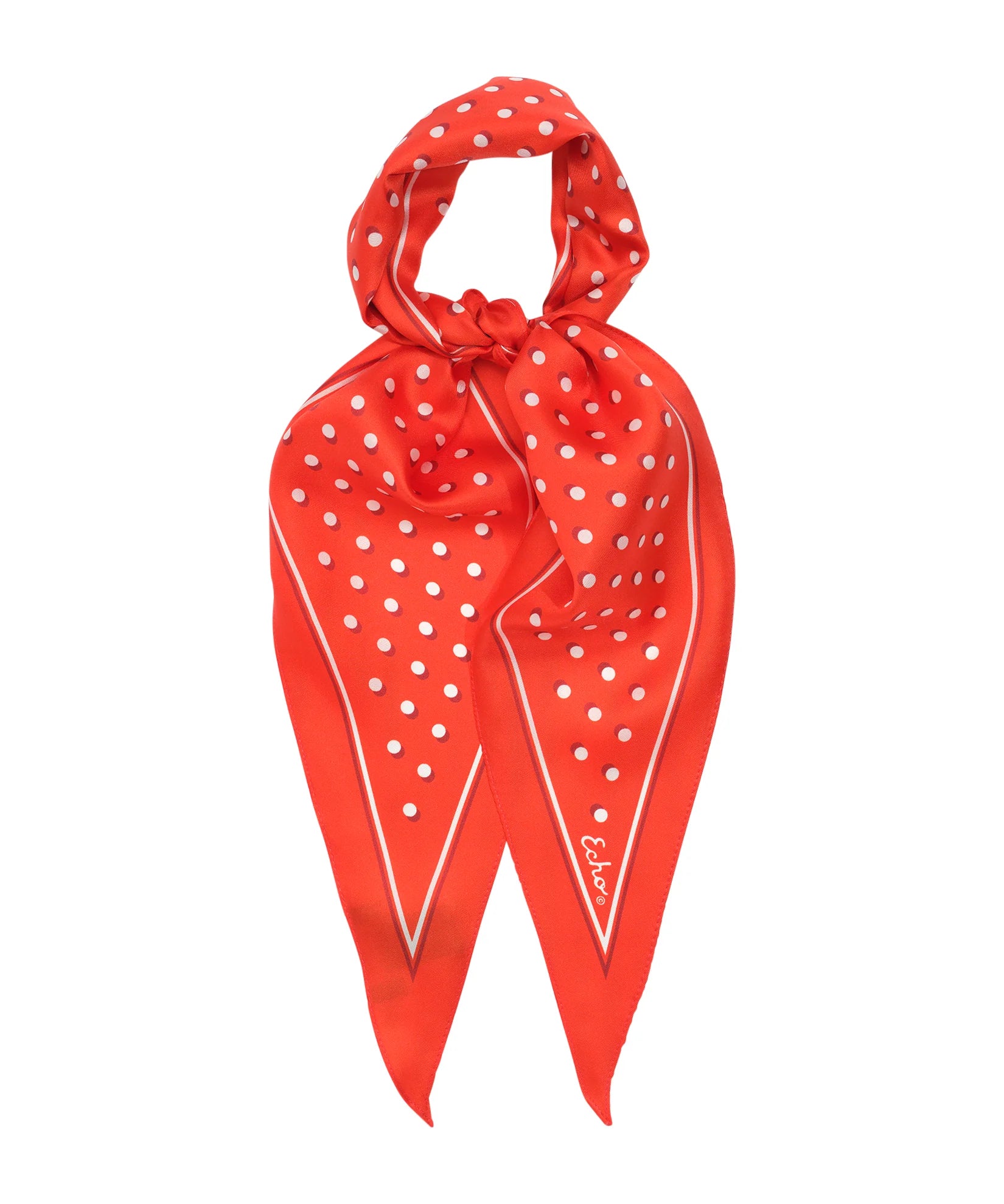 Dot Silk Diamond - Fiesta Orange