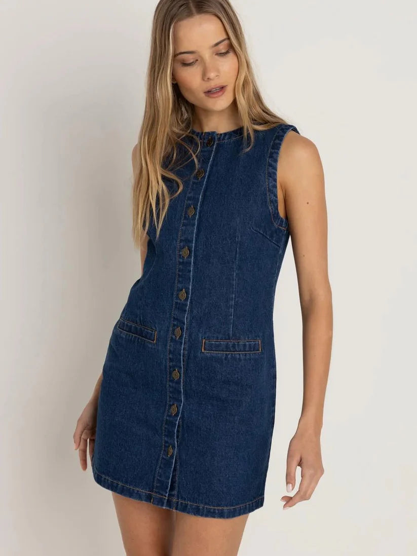 Gia Denim Dress - Blue Wash