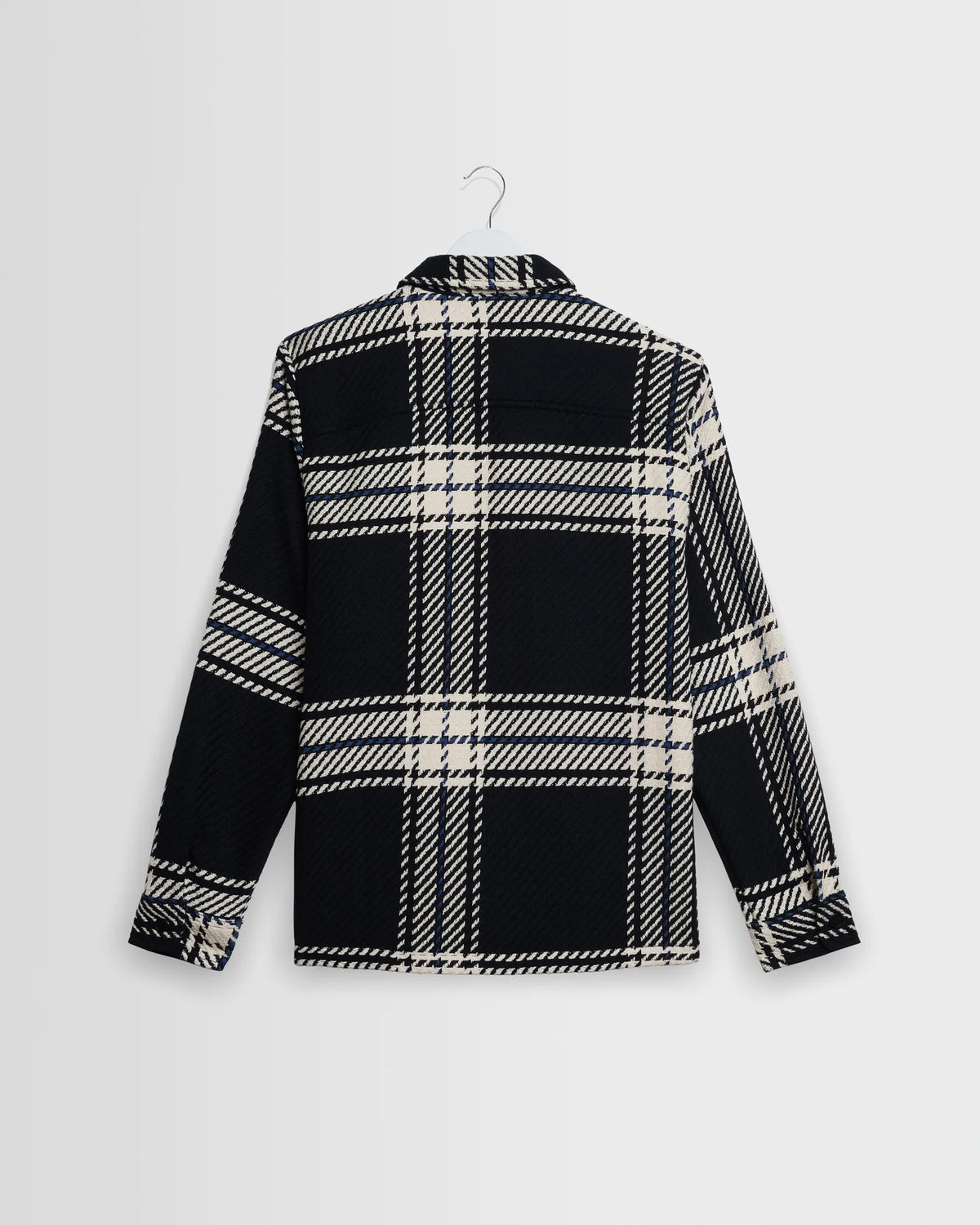 Whiting - Black And Ecru Oversize Grid Check Overshirt