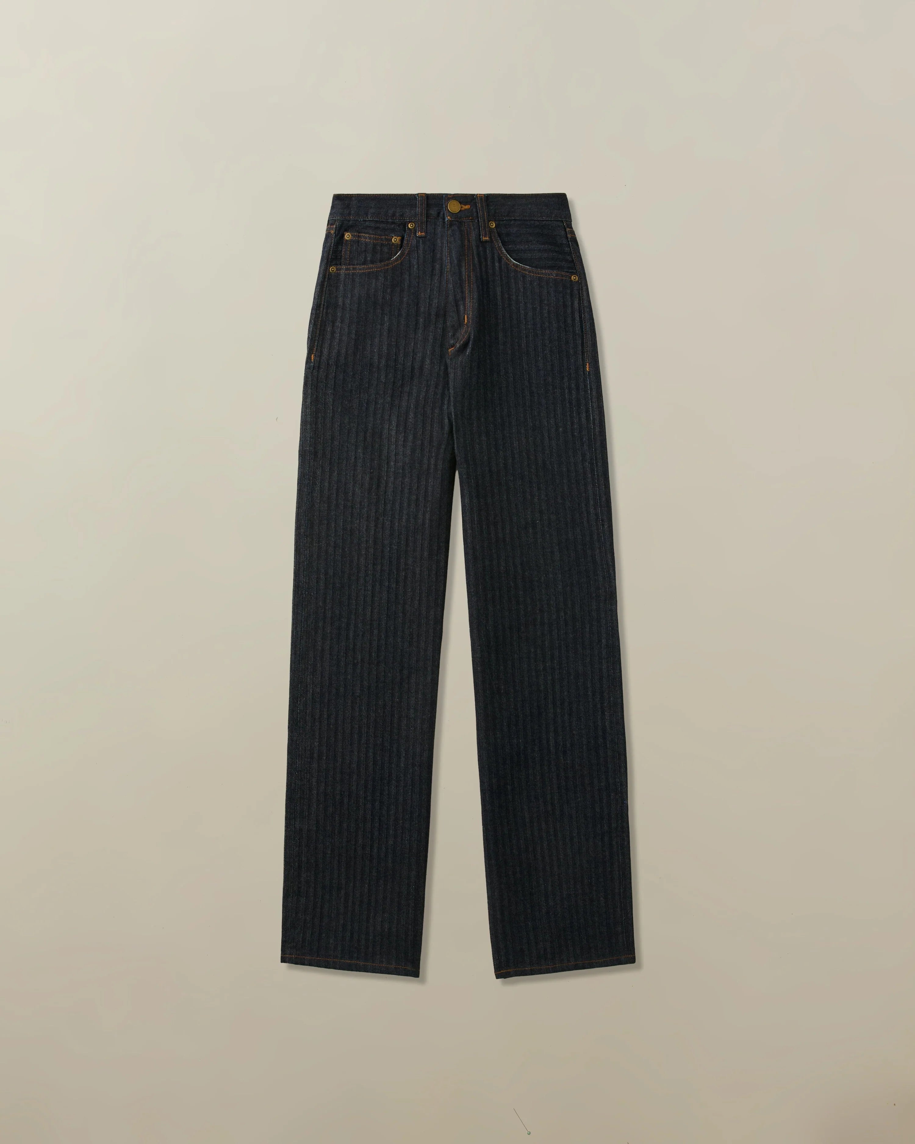 Women's Aiden Jean in Japanese Herringbone Selvedge - Indigo Rinse