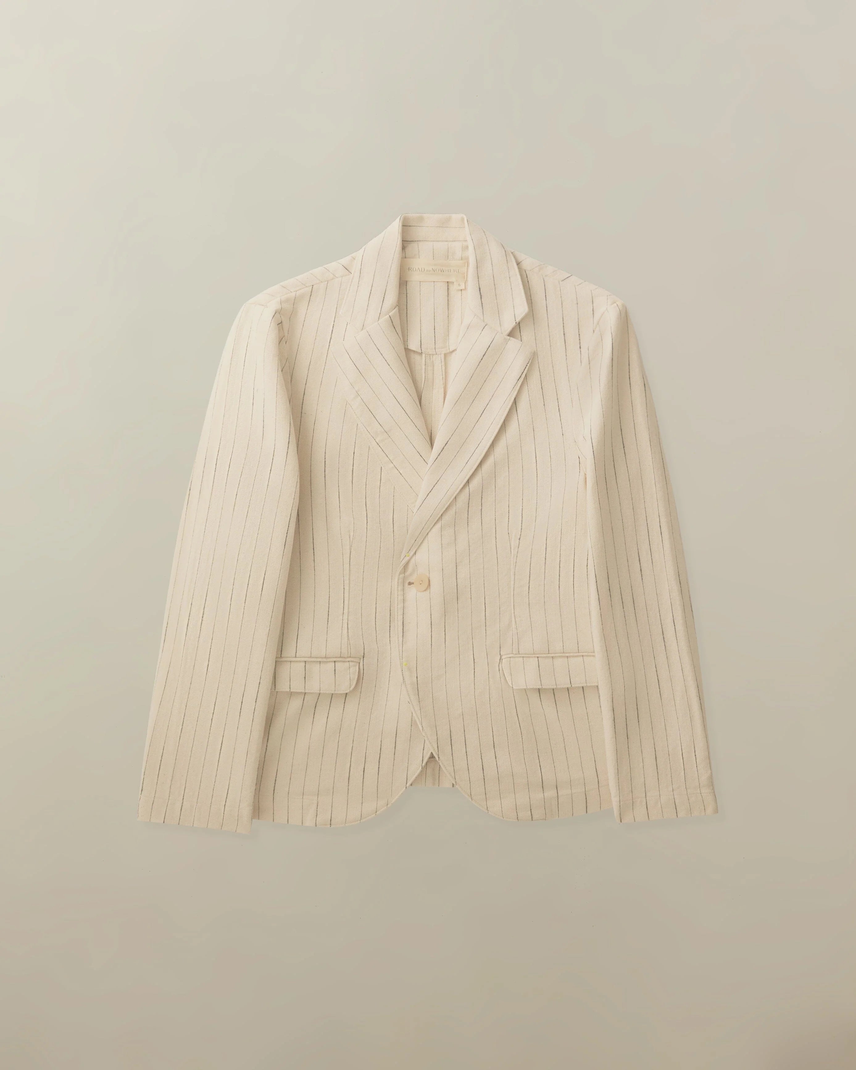 Blake Blazer in Cotton Stripe - Canvas