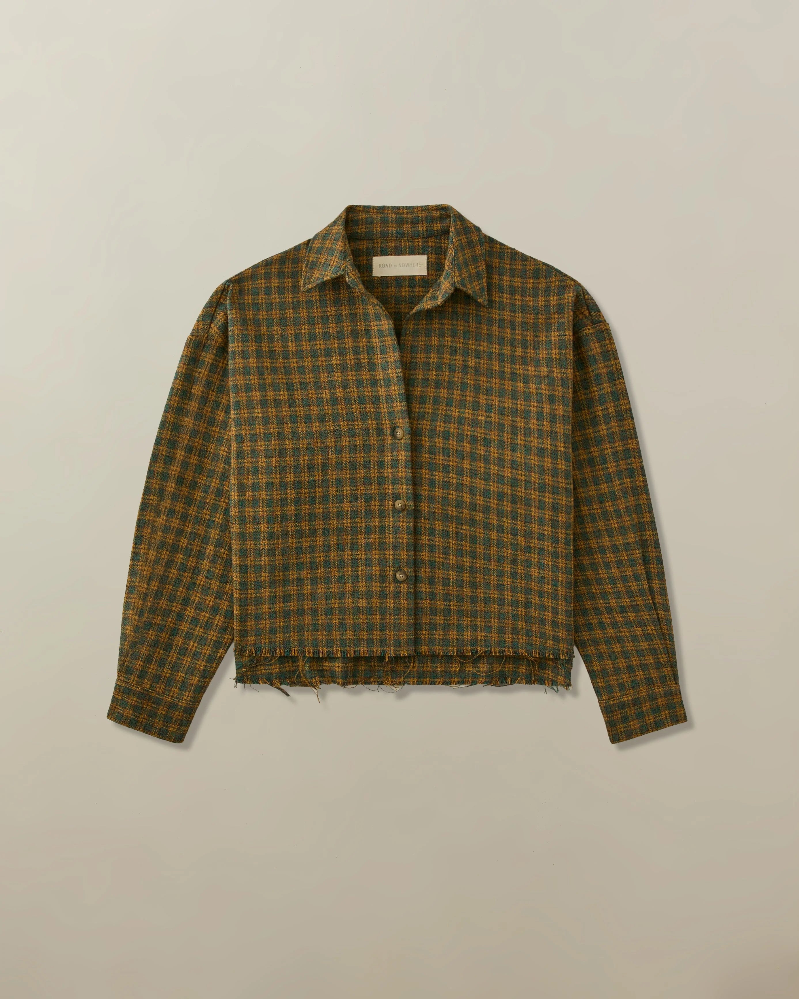 Women's Remi Cropped Shirt in Japanese Tweed