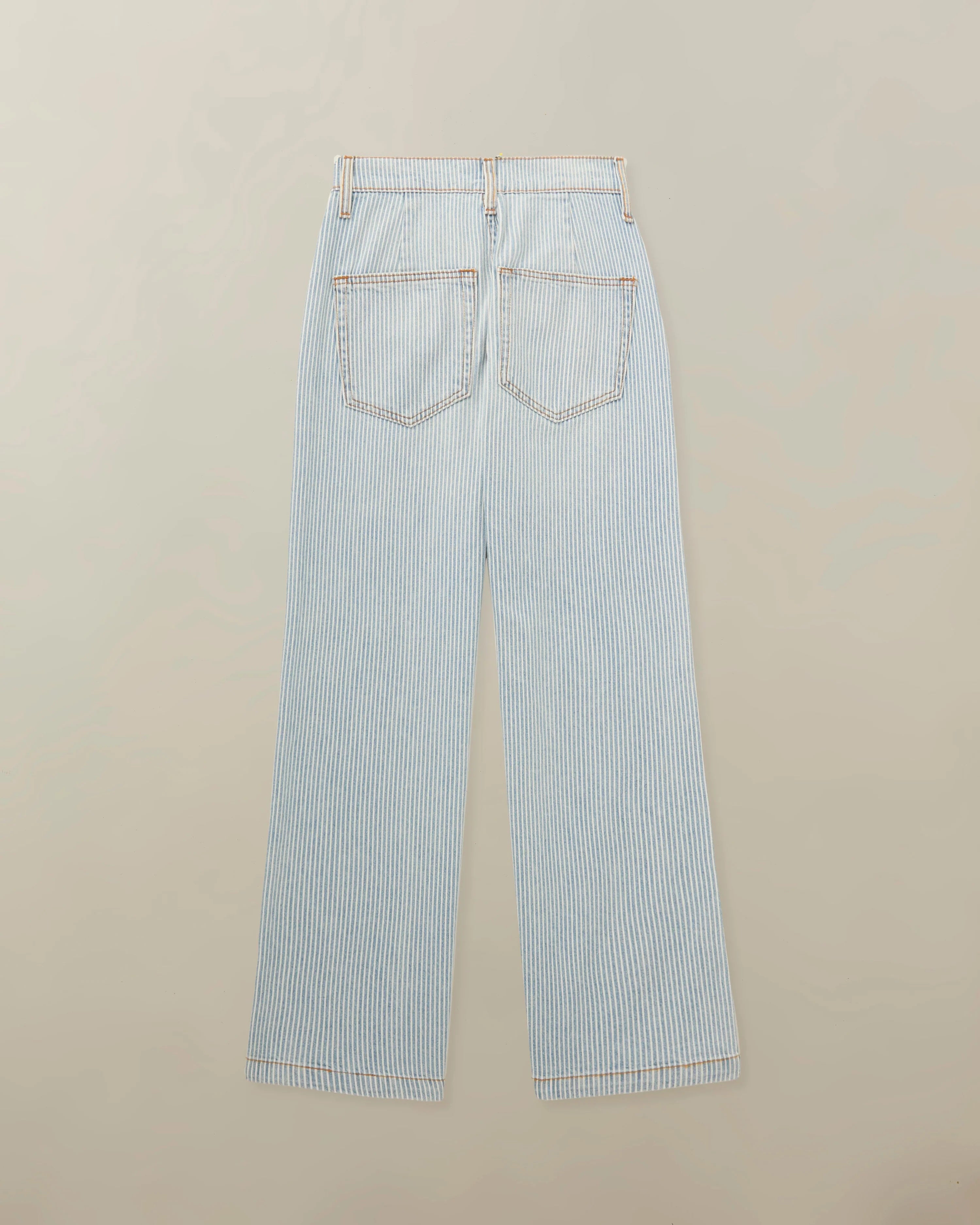River Jean in Japanese Railroad Denim - Powder
